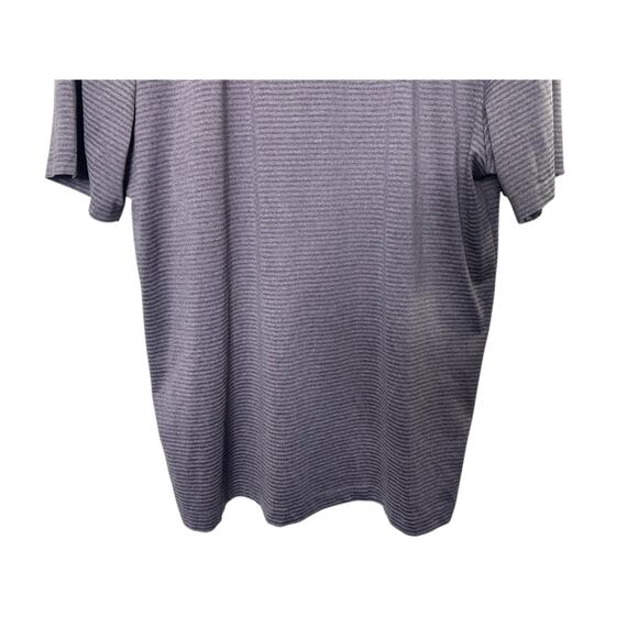 32 Degrees Cool Purple Stripe Short Sleeve Polo Shirt Men's Size Large - Picture 3 of 5